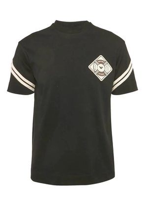 Emporio Armani Pre-Owned logo-appliqué short-sleeve T-shirt - Black