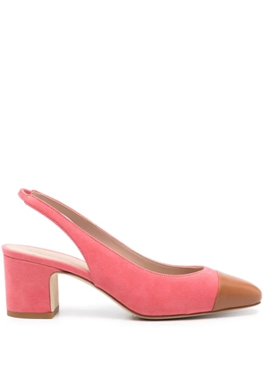Scarosso Miranda 65mm slingback pumps - Pink