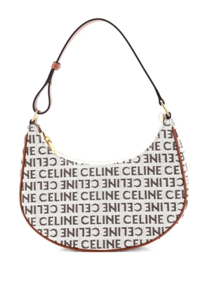Celine Pre-Owned Ava Bag All Over Logo Jacquard Small shoulder bag - Neutrals