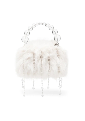 ROCKFISH x Susan Fang furry tote bag - White