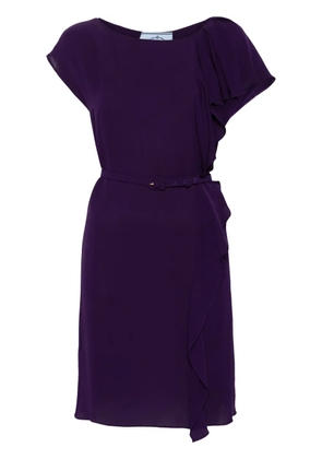 Prada Pre-Owned 1990s draped silk dress - Purple