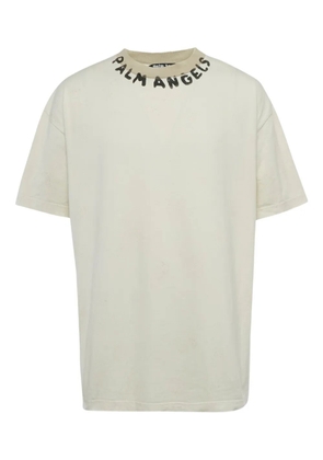 Palm Angels cotton distressed T-shirt - Neutrals