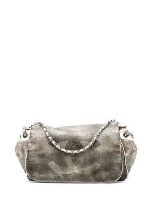 CHANEL Pre-Owned 2006-2008 Perforated Lambskin Hollywood Accordion Flap shoulder bag - Gold