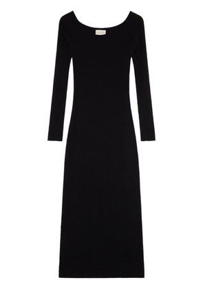 LouLou de Saison wool-cashmere knitted dress - Black