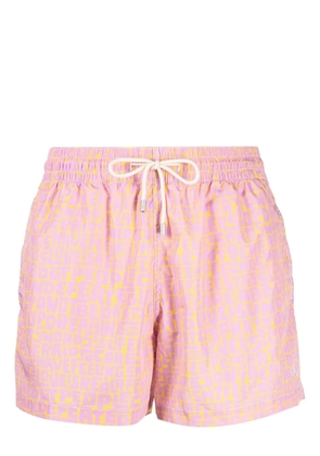 Arrels Barcelona graphic-print swim shorts - Pink