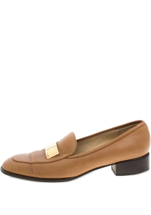 Gucci Pre-Owned 30mm leather loafers - Neutrals