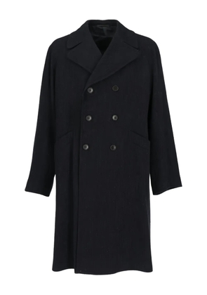 Romeo Gigli Pre-Owned buttoned belted coat - Blue