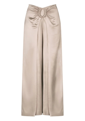 Silvia Tcherassi Belma high-waist palazzo trousers - Neutrals