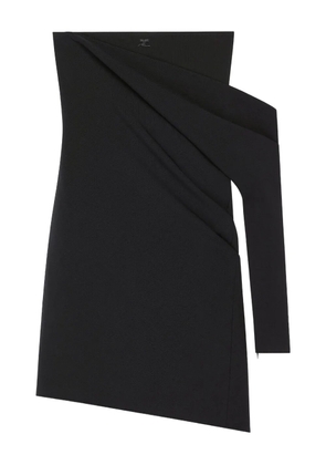 Courrèges one-sleeve draped mini dress - Black