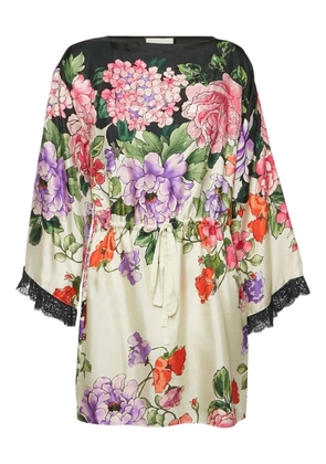 Gucci Pre-Owned floral-print silk dress - Multicolour