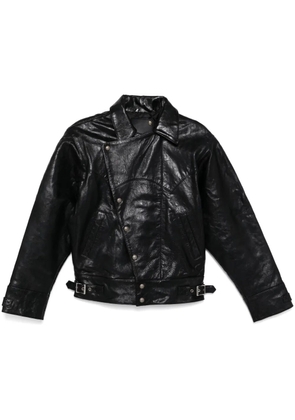 R13 asymmerical stud jacket - Black