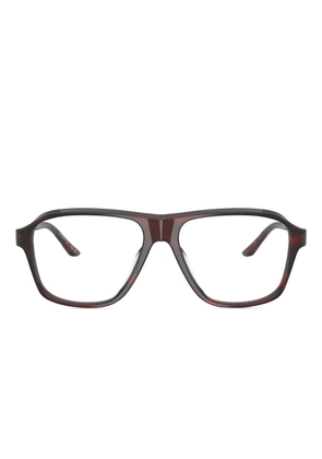 Oliver Peoples navigator-frame glasses - Red