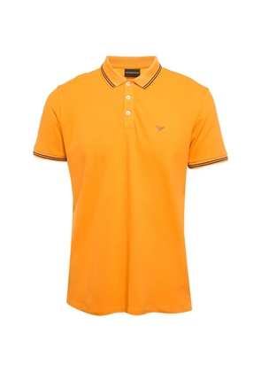 Emporio Armani Pre-Owned piqué logo polo shirt - Orange