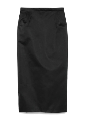 Nº21 satin midi skirt - Black