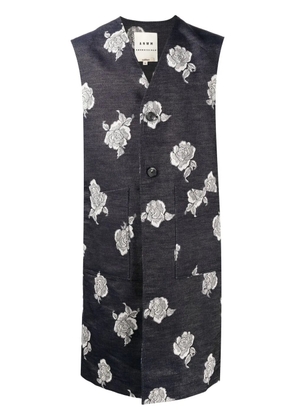 Onefifteen x ANOWHEREMAN patterned jacquard waistcoat - Blue