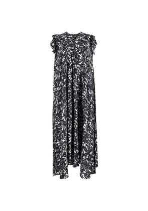 Balenciaga Pre-Owned 2020 floral-print midi dress - Black