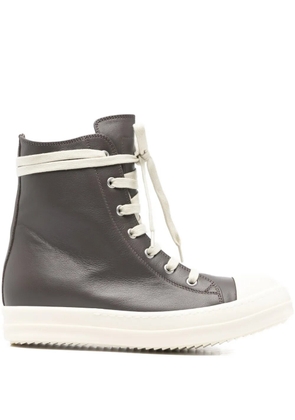 Rick Owens lace-fastening sneakers - Brown
