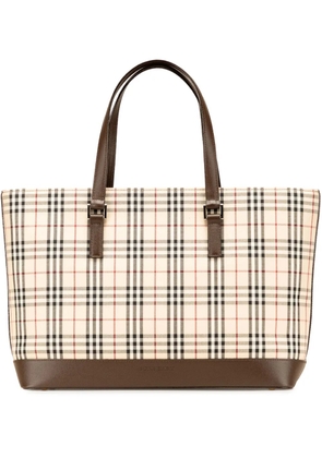 Burberry Pre-Owned 2000-2017 House Check Canvas tote bag - Brown
