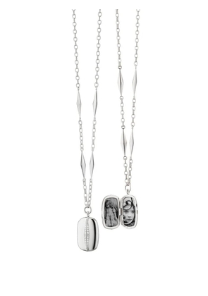 MONICA RICH KOSANN Points North locket necklace - Silver