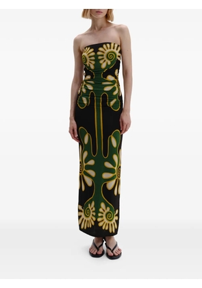 Cala de la Cruz Daphne strapless maxi dress - Black