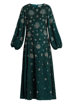 ILTA poet-sleeve dress - Green