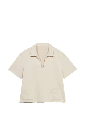 Fortela Grand V-neck pocket T-shirt - Neutrals