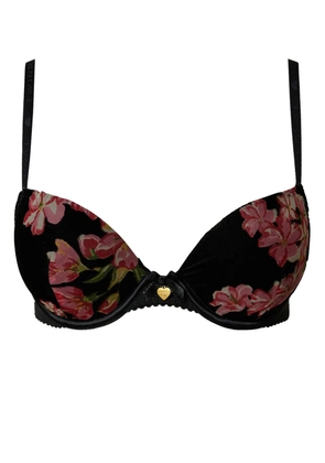 TWINSET velvet push up bra - Black
