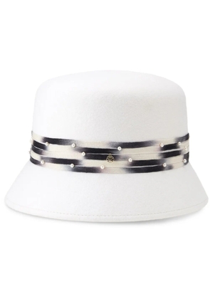 Maison Michel mini New Kendal wool-felt bucket hat - White