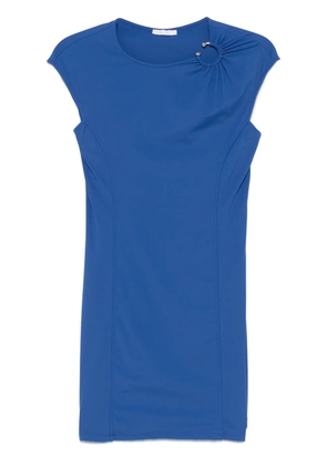 Patrizia Pepe piercing-detail mini dress - Blue