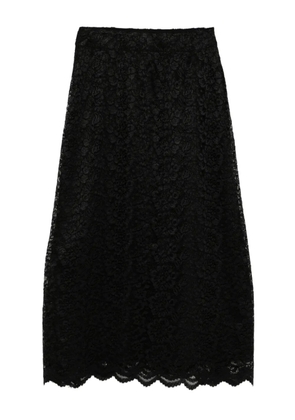 BLAKLACE lace trim skirt - Black