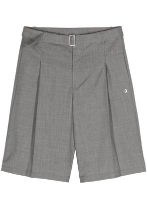 Études Studio Cooper wool pleated shorts - Grey
