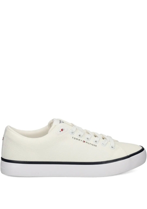 Tommy Hilfiger lace-up logo sneakers - White