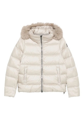 Colmar fur hooded jacket - Neutrals