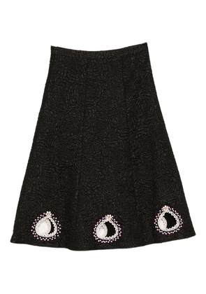 Cynthia Rowley bead-embellished skirt - Black