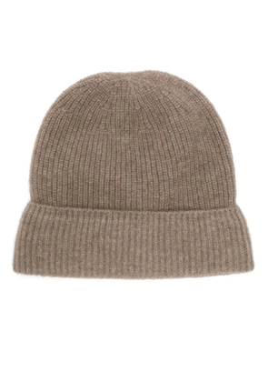 Auralee cashmere beanie hat - Brown