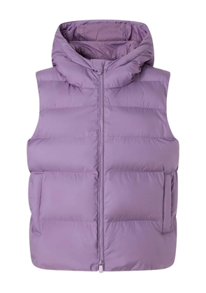 PINKO hooded puffer gilet - Purple