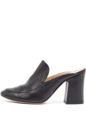 Gianvito Rossi pre-owned block-heel mules - Black