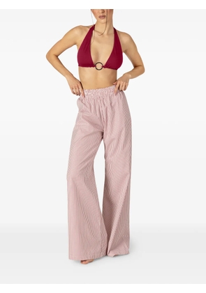 PARAMIDONNA Cora striped trousers - Red