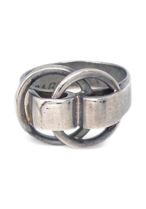 Hermès Pre-Owned 1990-2000s interlocking loop ring - Silver