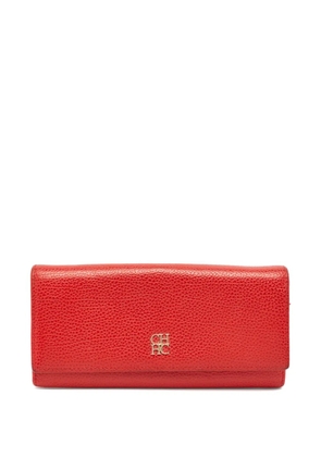 Carolina Herrera Vintage pre-owned leather flap wallet - Red