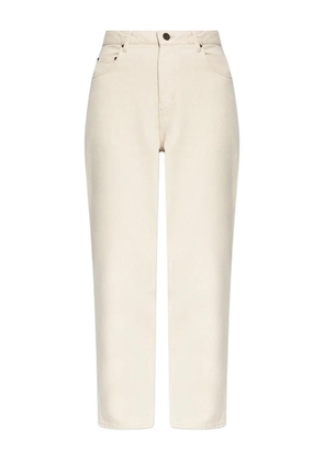 American Vintage leather-patch five-pocket jeans - Neutrals