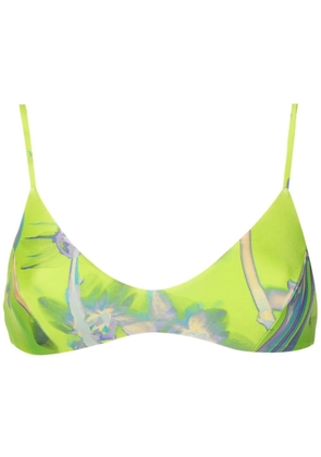 Lenny Niemeyer dandelion-print bikini top - Green