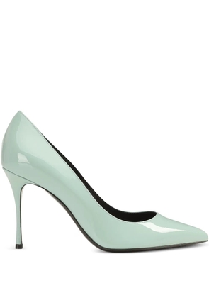 Sergio Rossi 90mm Godiva pointed pumps - Green