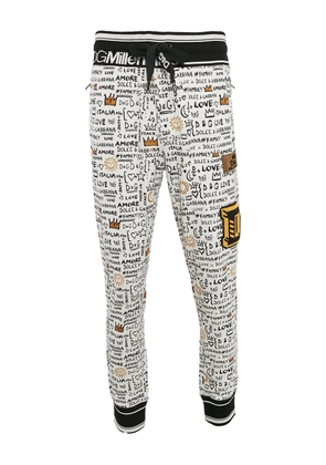Dolce & Gabbana Pre-Owned logo-print track pants - White