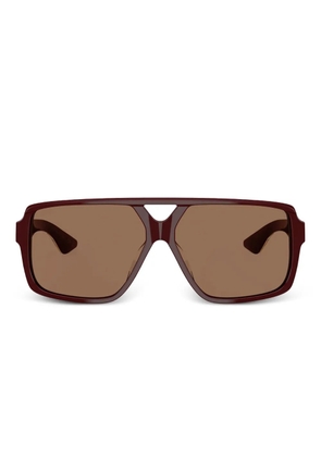 KHAITE x Oliver Peoples pilot-square sunglasses - Brown