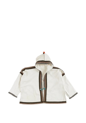 Fortela Karen hooded oversized jacket - White
