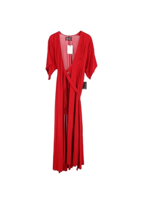 Reformation draped wrap dress - Red