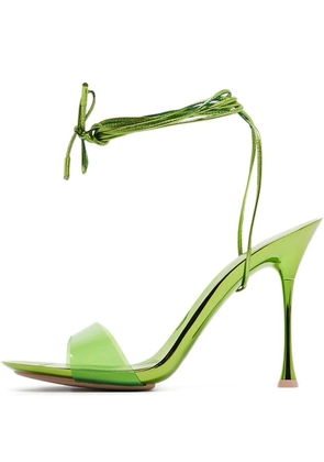 Gianvito Rossi pre-owned 115mm transparent-strap sandals - Green