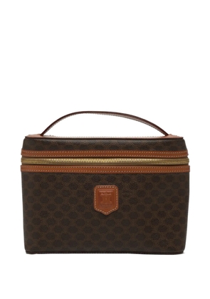 Celine Pre-Owned 1997 Macadam Coated Canvas vanity bag - Brown