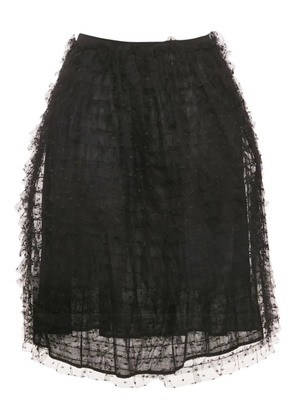 Valentino Garavani Pre-Owned tulle layered skirt - Black